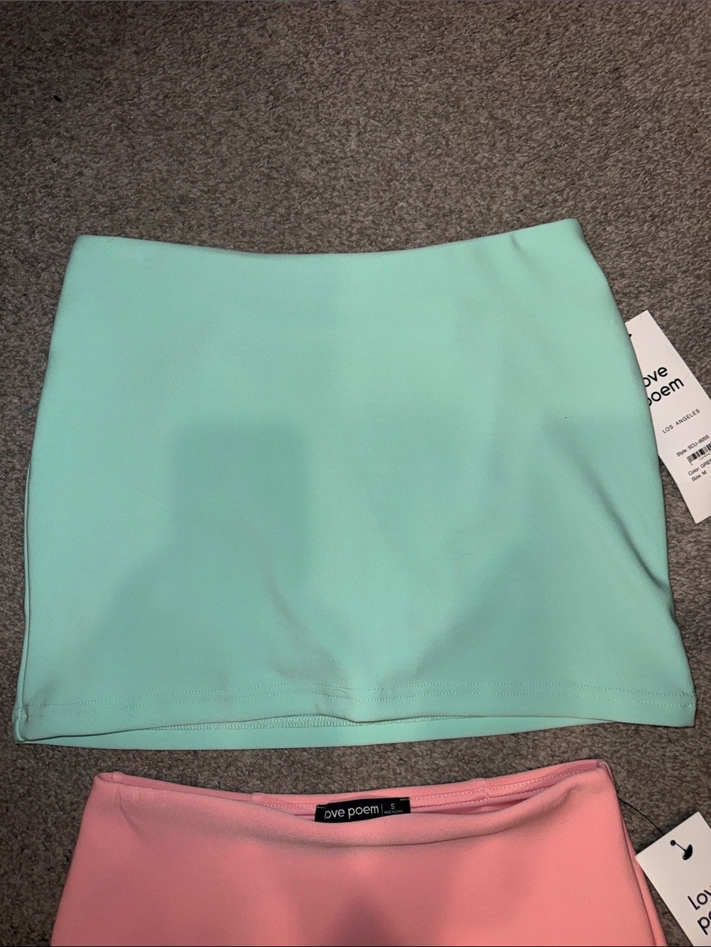Women's Mint and Pink Mini Skirts bundle - Picture 2 of 7